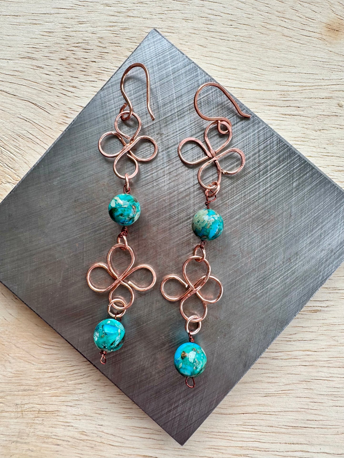 Four leaf clover earrings