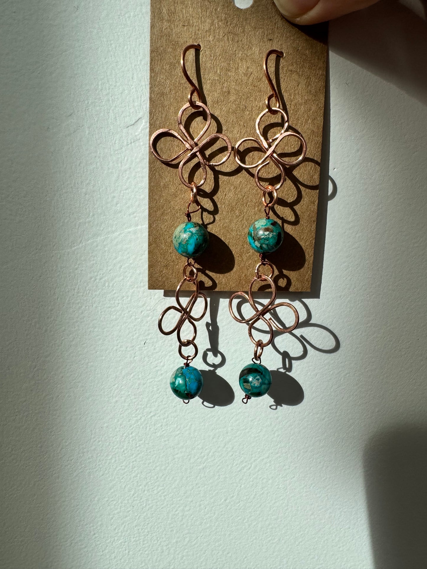 Four leaf clover earrings